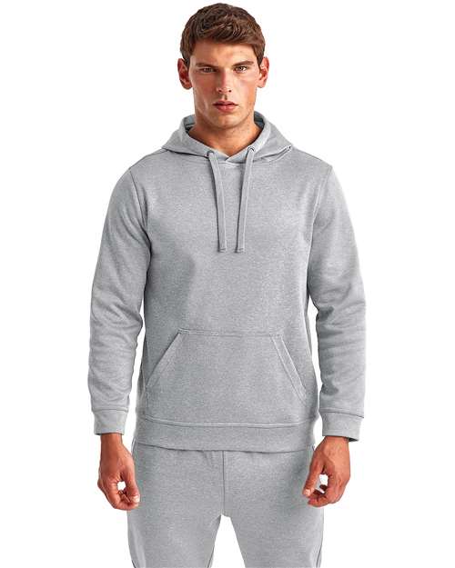 Unisex Spun Dyed Hooded Sweatshirt - Grey Melange