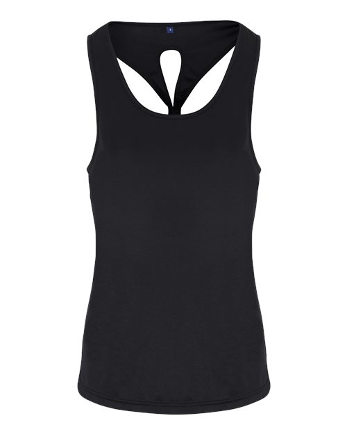 Women's Knot Back Venus Tank - Black
