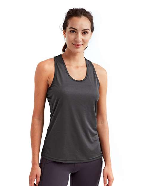 Women's Knot Back Venus Tank - Charcoal