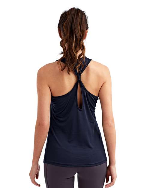 Women's Knot Back Venus Tank - French Navy