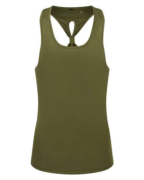 Women's Knot Back Venus Tank - Olive
