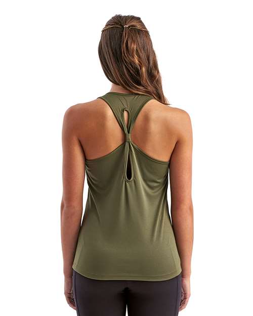 Women's Knot Back Venus Tank - Olive