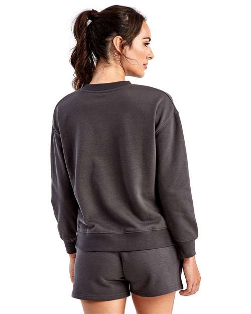 Women's Billie Side-Zip Crewneck Sweatshirt - Charcoal