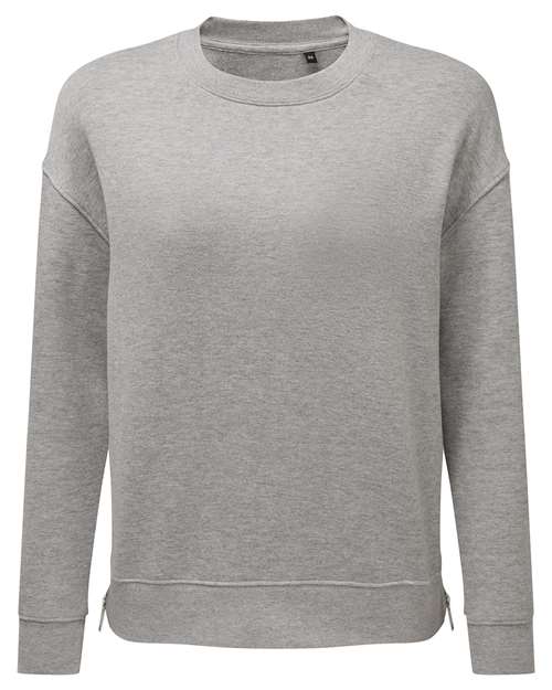 Women's Billie Side-Zip Crewneck Sweatshirt - Heather Grey