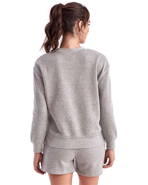 Women's Billie Side-Zip Crewneck Sweatshirt - Heather Grey