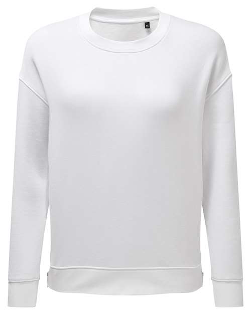 Women's Billie Side-Zip Crewneck Sweatshirt - White