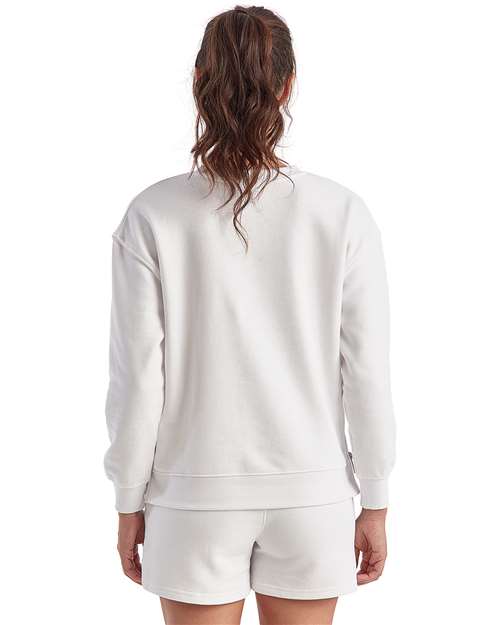 Women's Billie Side-Zip Crewneck Sweatshirt - White