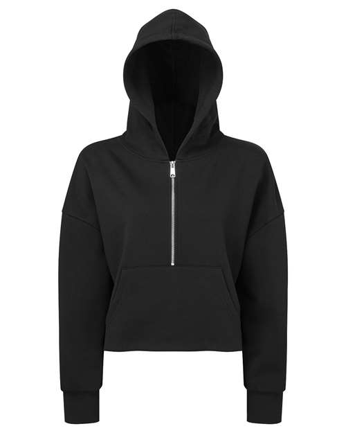 Women's Alice Half-Zip Hooded Sweatshirt - Black