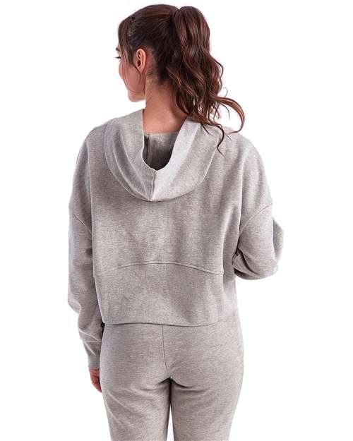 Women's Alice Half-Zip Hooded Sweatshirt - Heather Grey