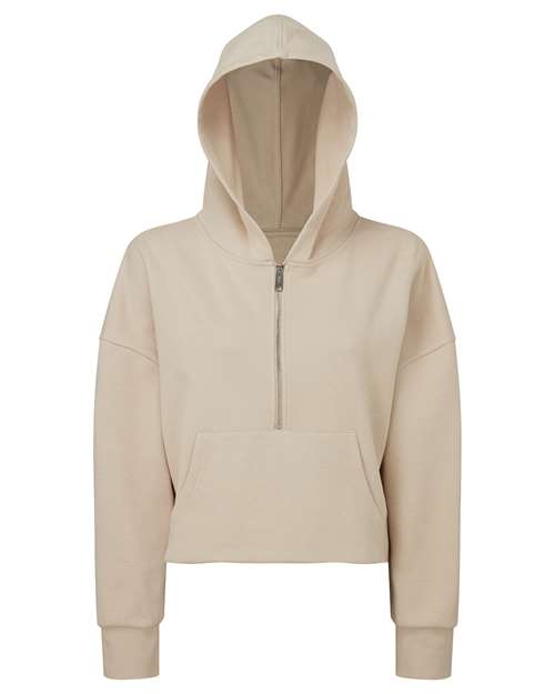Women's Alice Half-Zip Hooded Sweatshirt - Nude