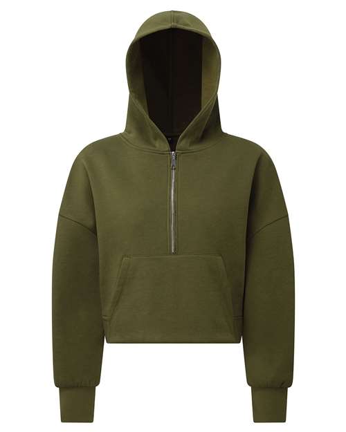 Women's Alice Half-Zip Hooded Sweatshirt - Olive