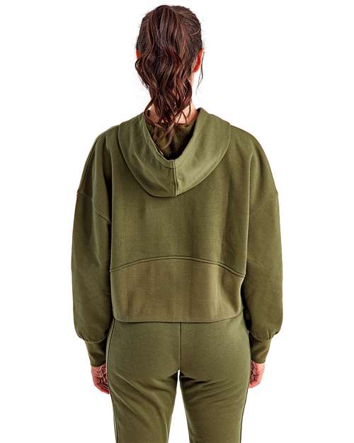 Women's Alice Half-Zip Hooded Sweatshirt - Olive