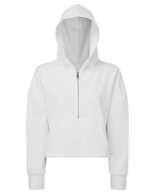 Women's Alice Half-Zip Hooded Sweatshirt - White