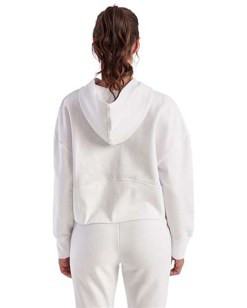 Women's Alice Half-Zip Hooded Sweatshirt - White