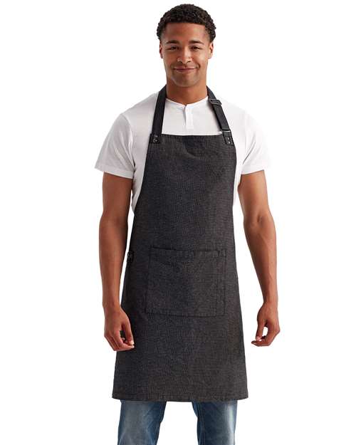 Annex Oxford Bib Apron - Black