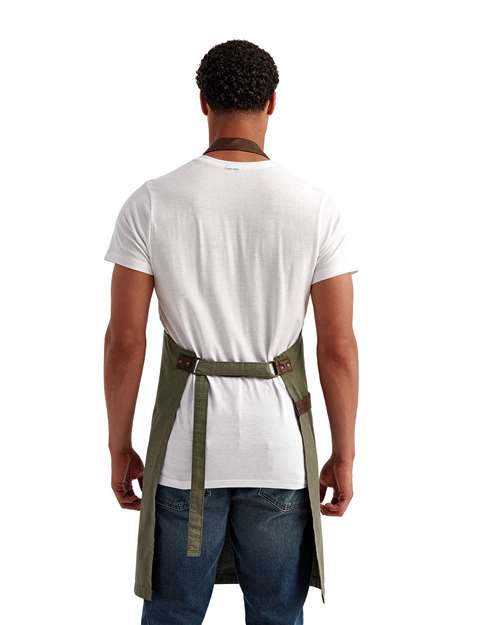 Annex Oxford Bib Apron - Moss
