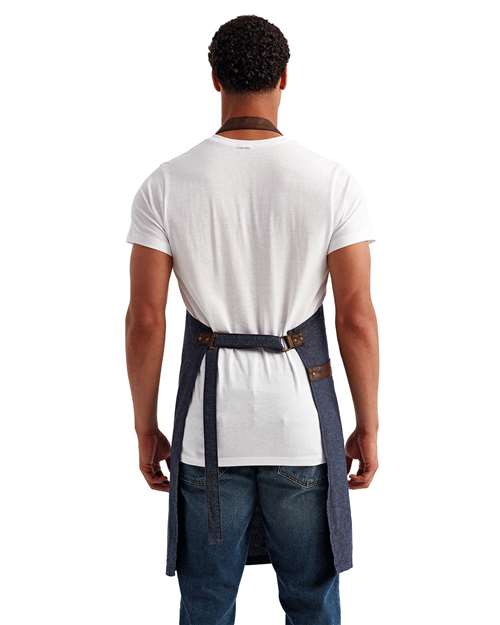 Annex Oxford Bib Apron - Navy