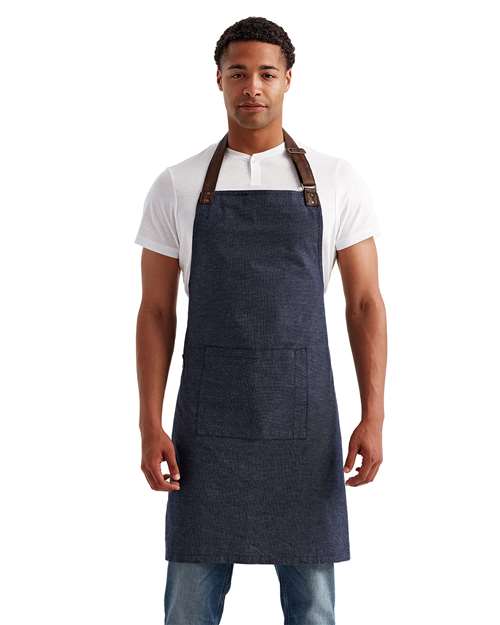 Annex Oxford Bib Apron - Navy