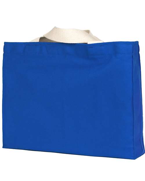 USA-Made Canvas Medium Gusset Tote Bag - Royal