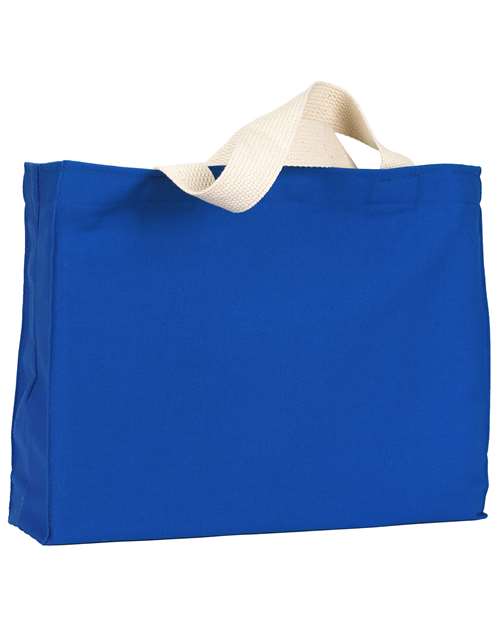 USA-Made Canvas Medium Gusset Tote Bag - Royal