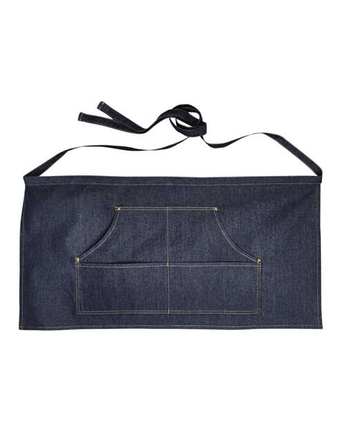 Jeans Stitch Denim Waist Apron - Indigo Denim