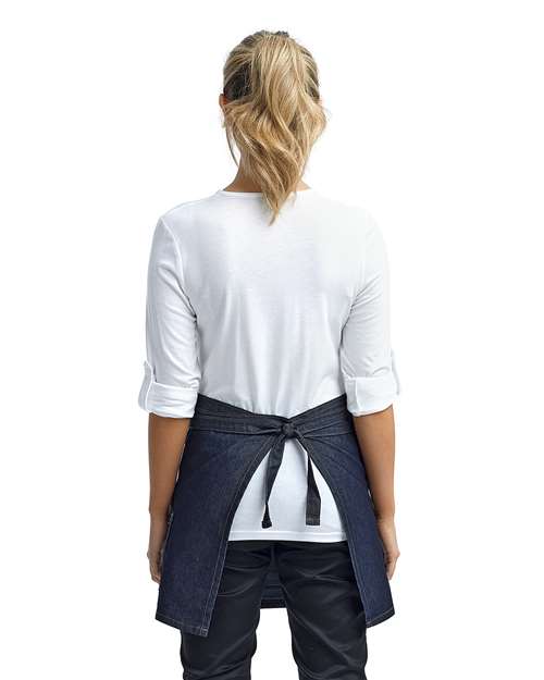 Jeans Stitch Denim Waist Apron - Indigo Denim
