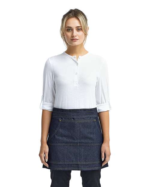 Jeans Stitch Denim Waist Apron - Indigo Denim