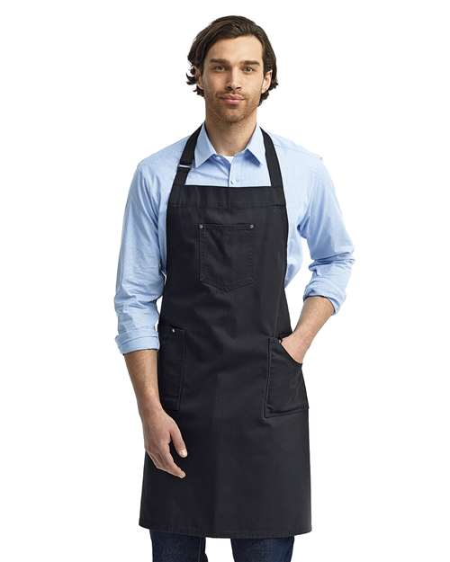 Chino Bib Apron - Black