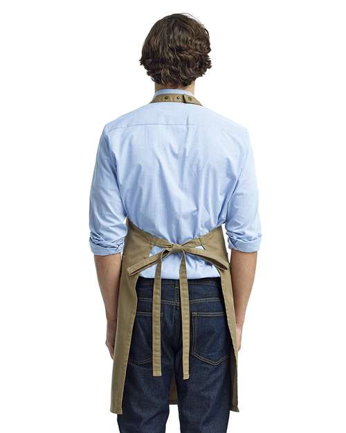 Chino Bib Apron - Khaki