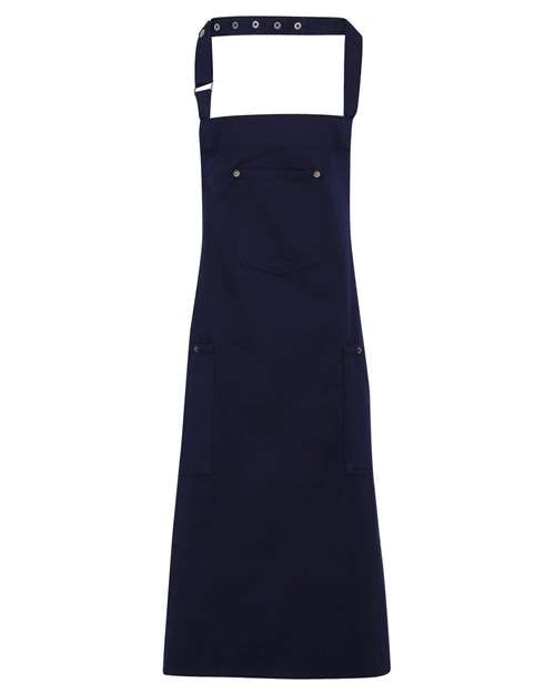 Chino Bib Apron - Navy