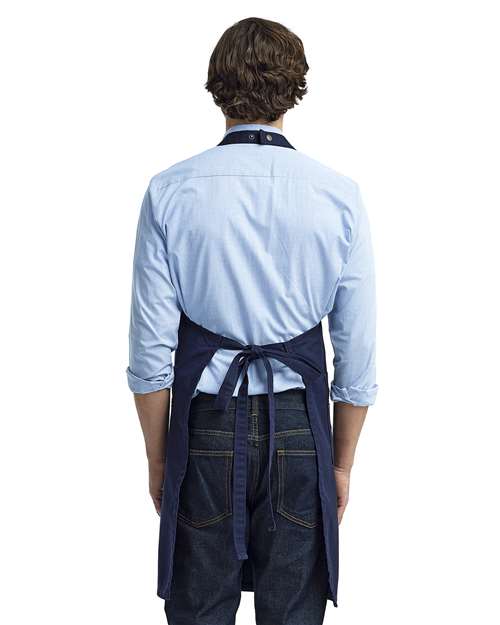 Chino Bib Apron - Navy