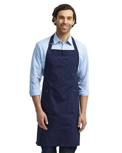 Chino Bib Apron - Navy