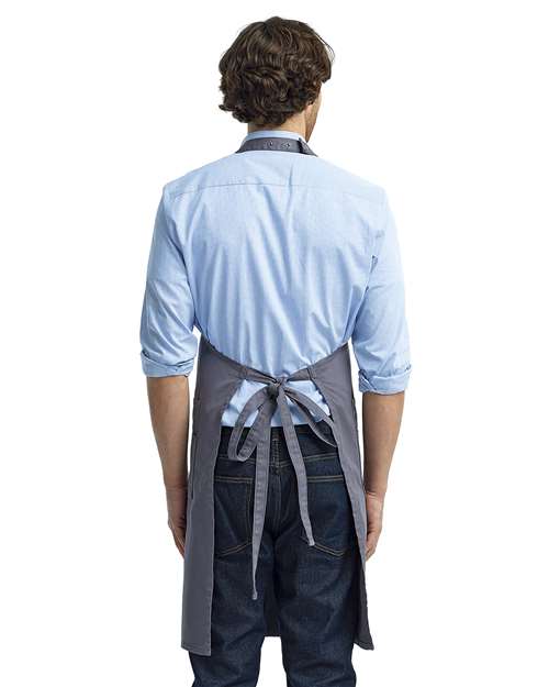Chino Bib Apron - Steel
