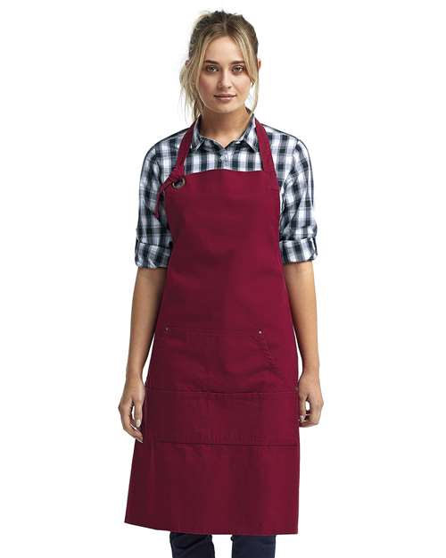 Calibre Heavy Cotton Canvas Pocket Apron - Burgundy