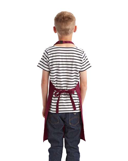 Youth Recycled Apron - Burgundy