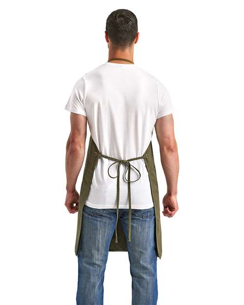 Artisan's Choice Double Pocket Canvas Apron - Olive