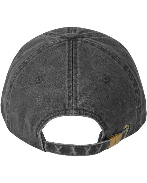 Classic Pigment Distressed Dad Hat - Black