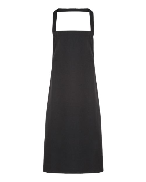 Organic Cotton Bib Apron - Black