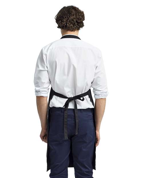 Organic Cotton Bib Apron - Black