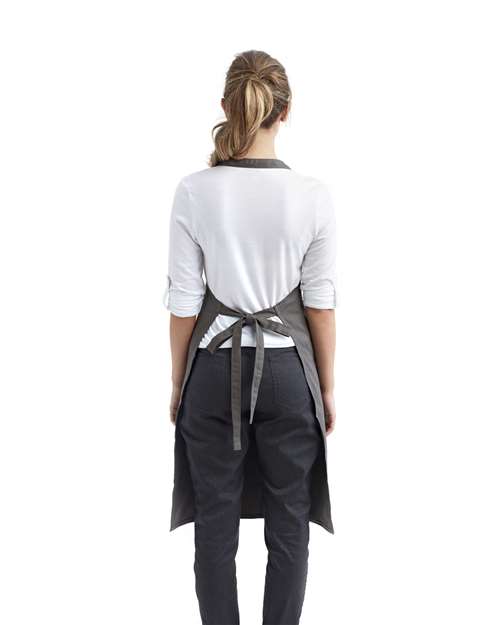 Organic Cotton Bib Apron - Dark Grey