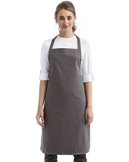 Organic Cotton Bib Apron - Dark Grey