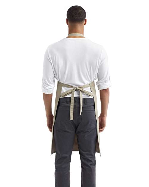 Organic Cotton Bib Apron - Khaki