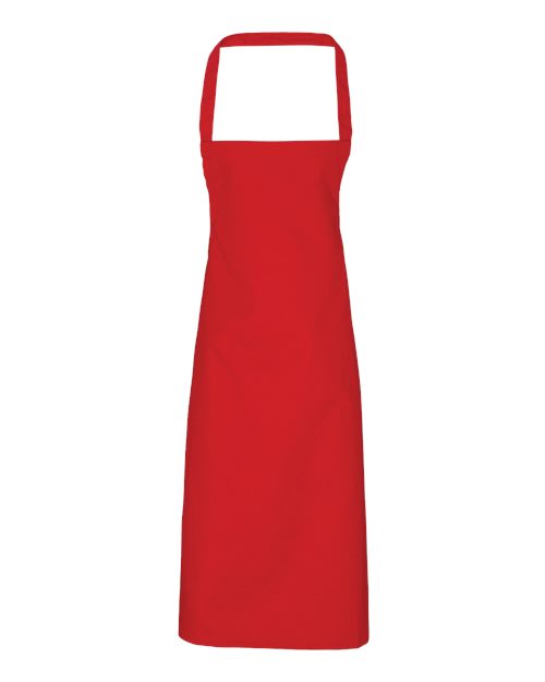 Organic Cotton Bib Apron - Red