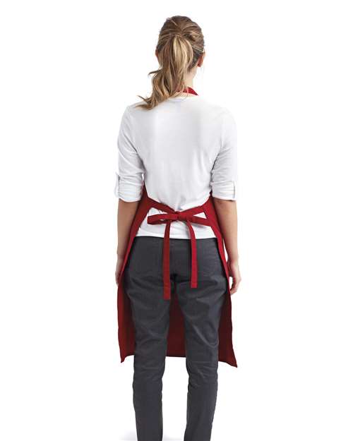 Organic Cotton Bib Apron - Red
