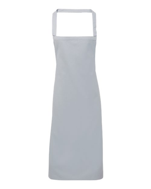 Organic Cotton Bib Apron - Silver