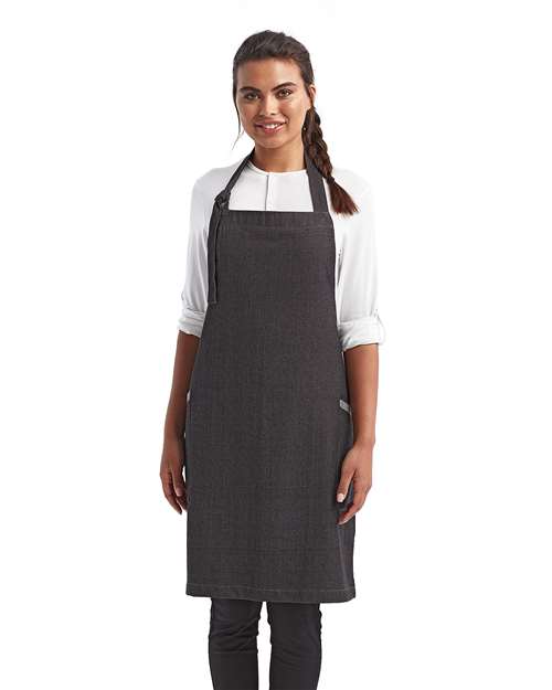 Regenerate Recycled Bib Apron - Black Denim
