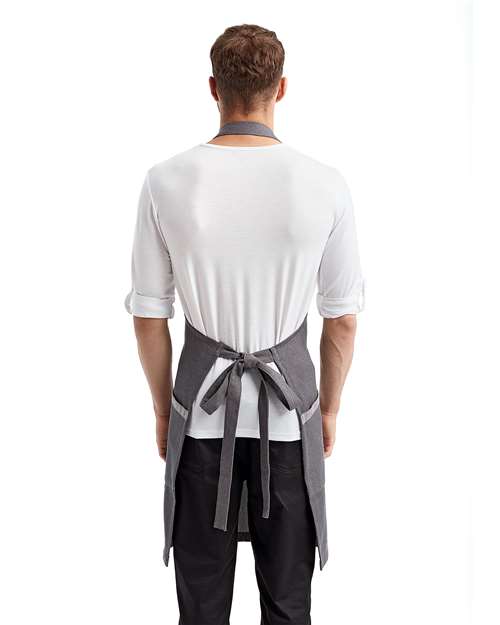 Regenerate Recycled Bib Apron - Grey Denim