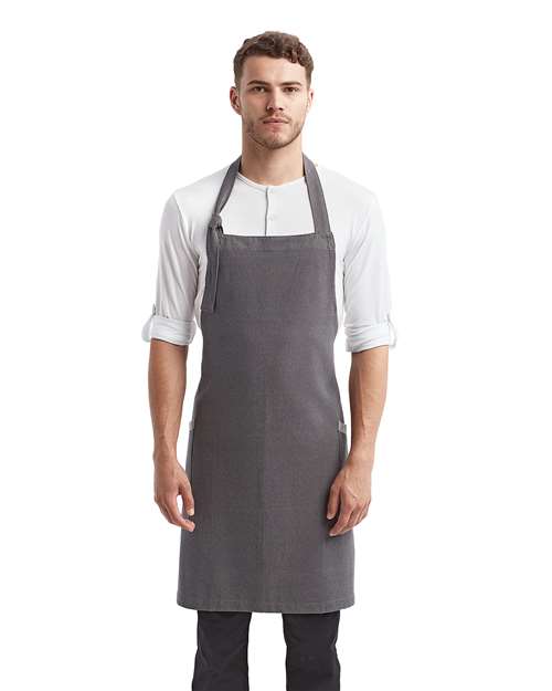 Regenerate Recycled Bib Apron - Grey Denim