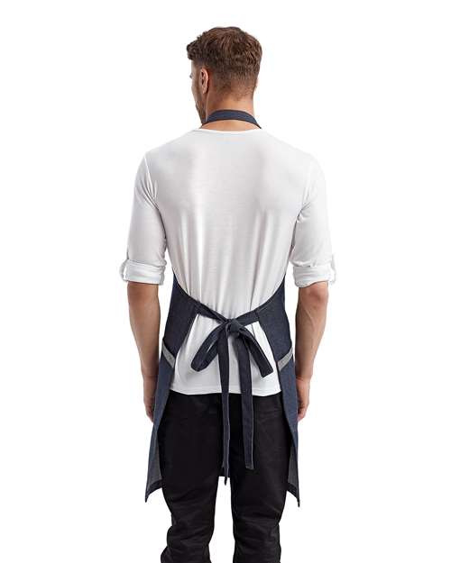 Regenerate Recycled Bib Apron - Indigo Denim