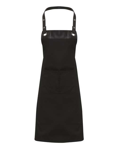 Espresso Bib Apron - Black/ Black